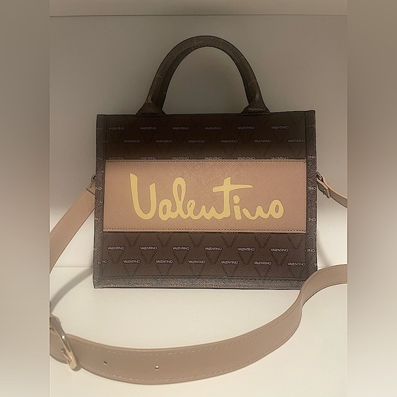 Valentino Handbags - Valentino Brown/Tan Monogram Women's Bag